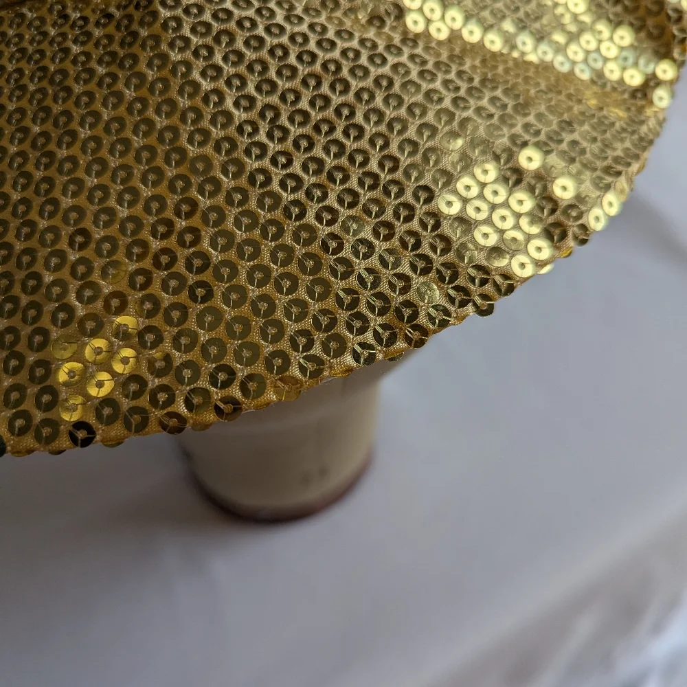 Hyde & Eek! Gold Sequin Witch Hat Decor NWT